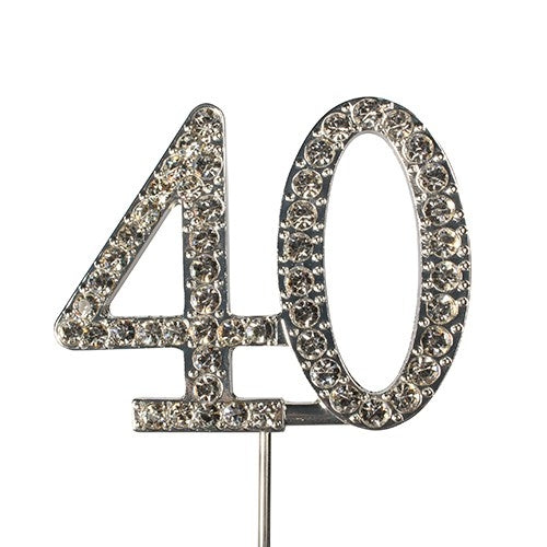 Diamante No. 40 Cake Decoration