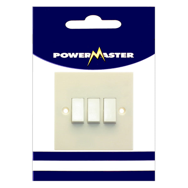 Powermaster Electrical 6 Amp 3 Gang 2 Way