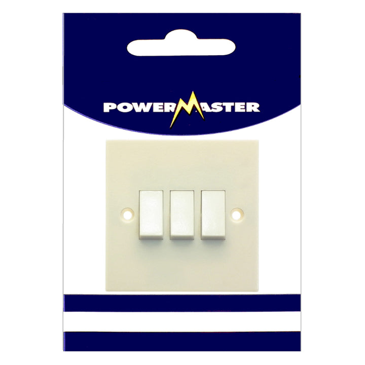 Powermaster Electrical 6 Amp 3 Gang 2 Way
