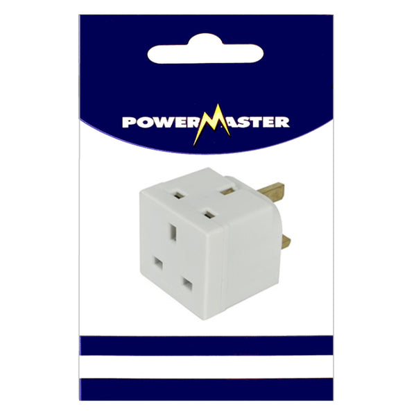 Powermaster Electrical 3 Way Fused Adaptor Plug