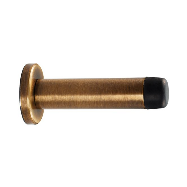 Carlisle Brass Cylinder Pattern Door Stop on Rose