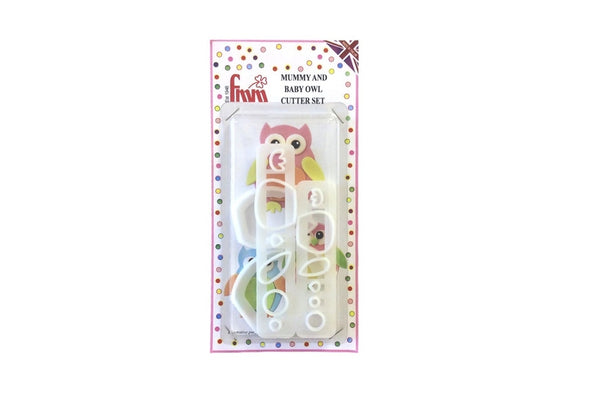 FMM Mummy and Baby Owl Cutter Set