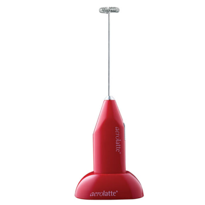 Aerolatte Original Steam Free Milk Frother with Stand, Red