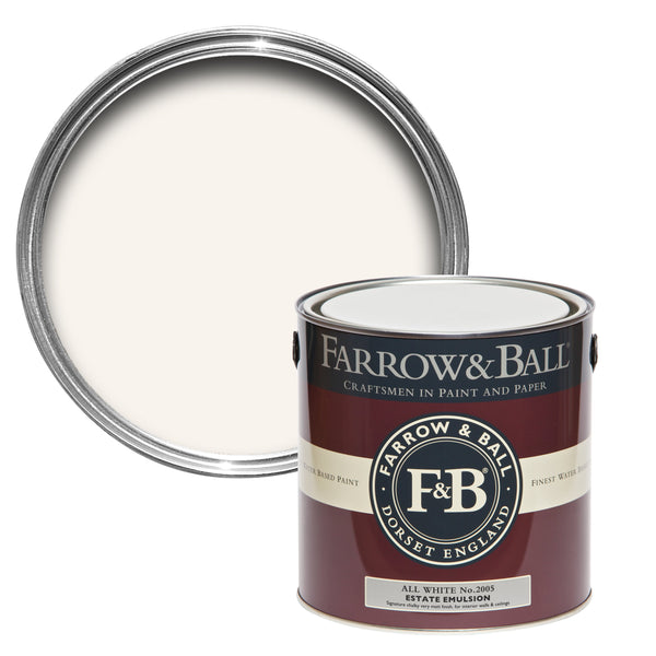 750ml Full Gloss All White No.2005 Farrow & Ball Paint Colour