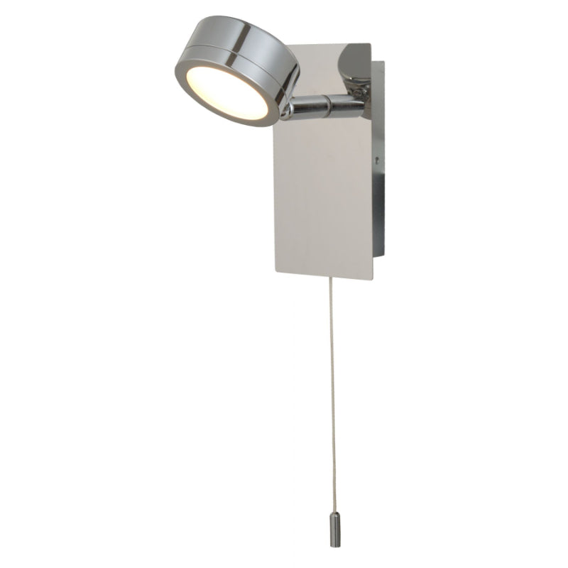 Aqua 1 Light Bathroom Wall Light Polished Chrome