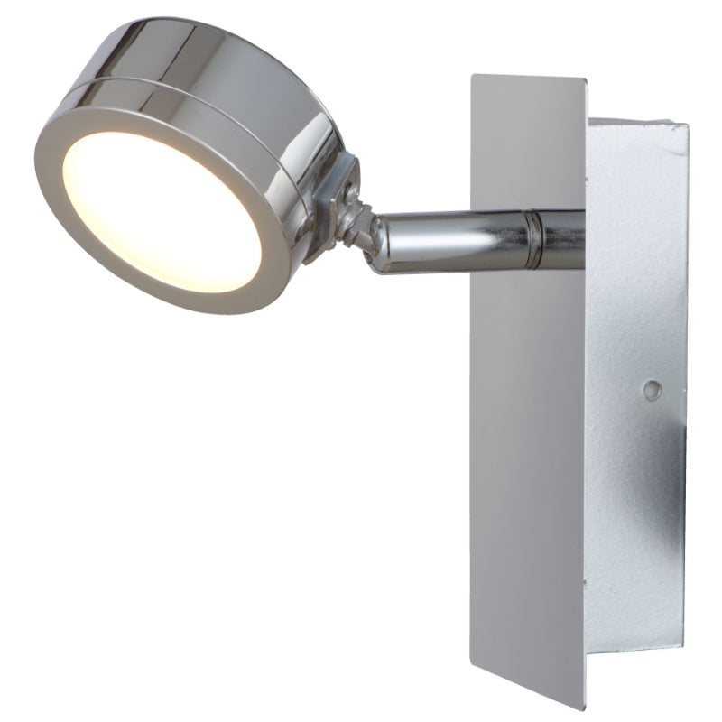 Aqua 1 Light Bathroom Wall Light Polished Chrome