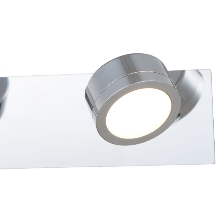 Aqua 2 Light Bathroom Wall Light Polished Chrome