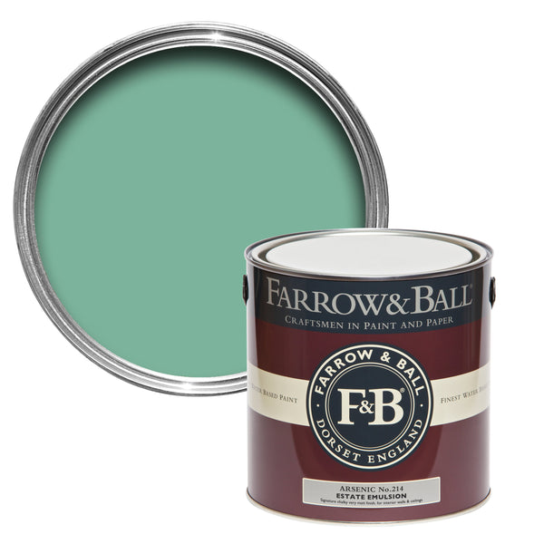 750ml Full Gloss Arsenic No.214 Farrow & Ball Paint Colour