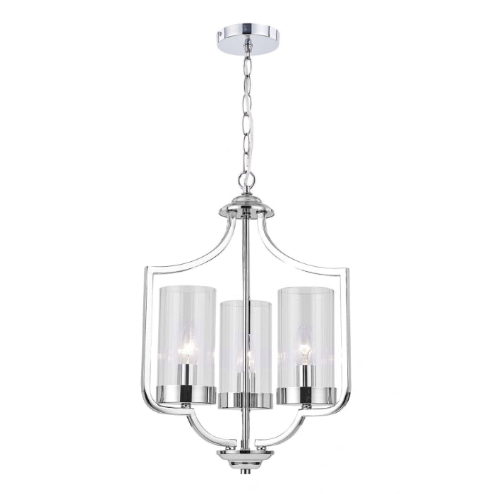 Ashley 3 Light Pendant Polished Chrome Ceiling Light