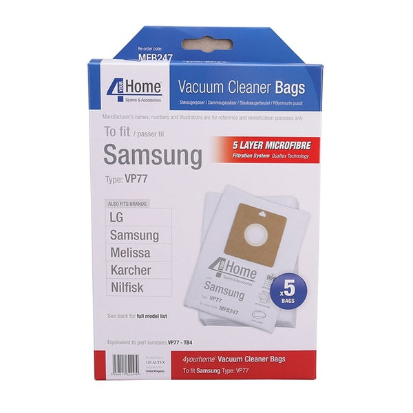 Replacement Vacuum Cleaner Bags - LG, Samsung, Melissa, Karcher, Nilfisk