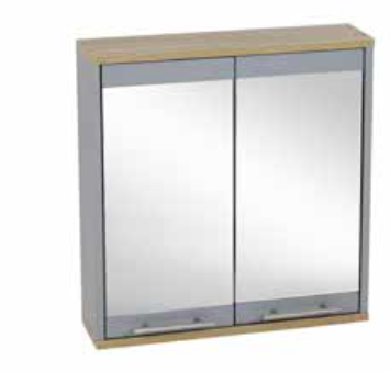 Grey Aston Mirror Cabinet