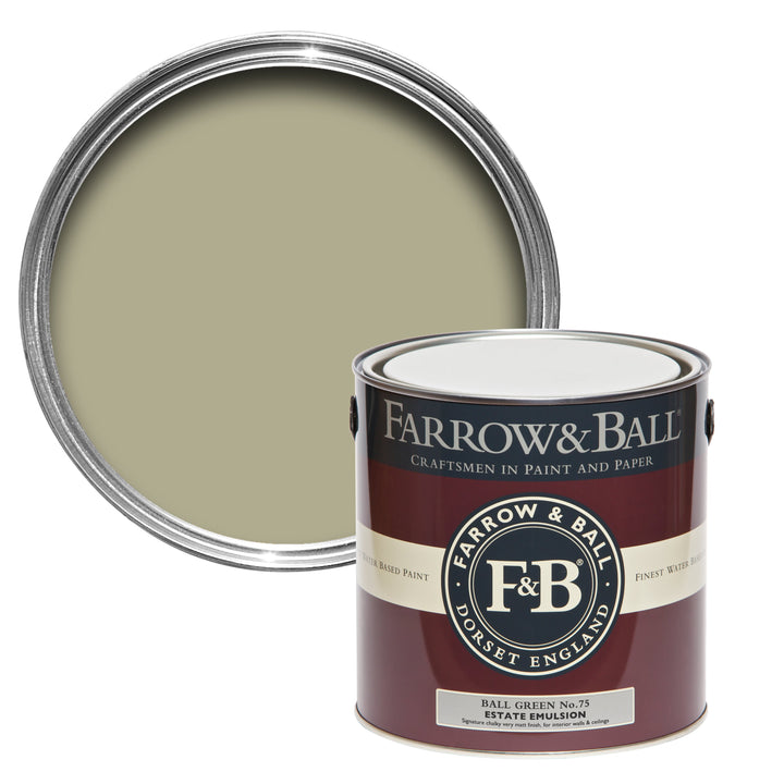 750ml Full Gloss Ball Green No.75 Farrow & Ball Paint Colour
