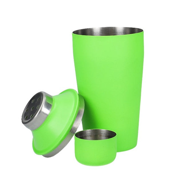 BarCraft Mini Cocktail Shaker 300ml Neon Green