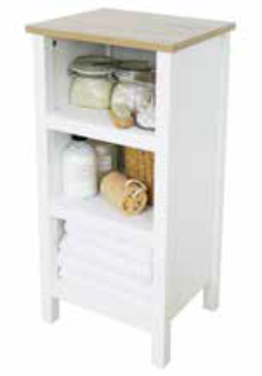 White Aston 3-Tier Shelf Unit