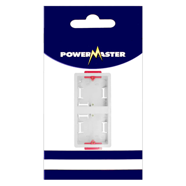 Powermaster Electrical 2 Gang 35mm Dry Lining Box