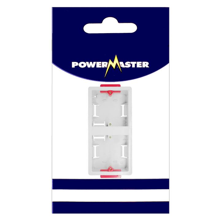 Powermaster Electrical 2 Gang 35mm Dry Lining Box
