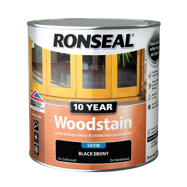 Ronseal 10 Year Woodstain - Ebony