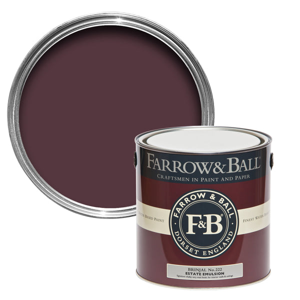 750ml Full Gloss Brinjal No.222 Farrow & Ball Paint Colour