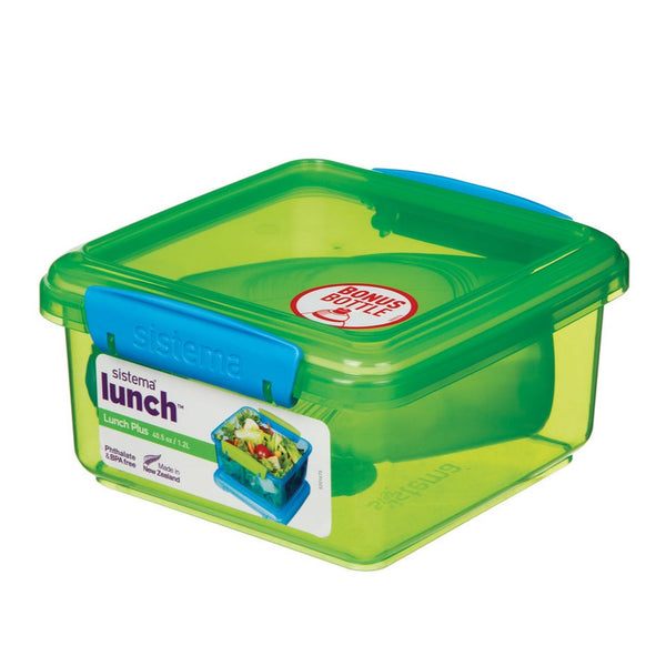 Sistema Lunch Plus 1.2L With 385ml Bottle - Green