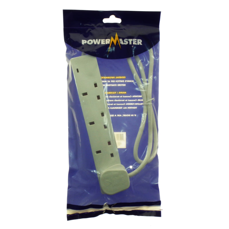 Powermaster 4 Gang 1 Metre 13amp Extension lead. 