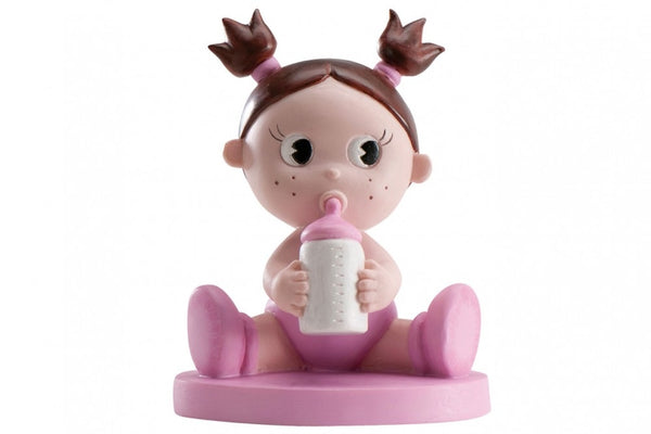 Baby Girl Christening Cake Topper