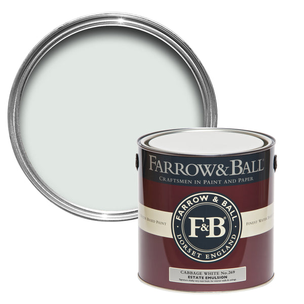 5L Modern Emulsion Cabbage White No.269 Farrow & Ball Paint Colour
