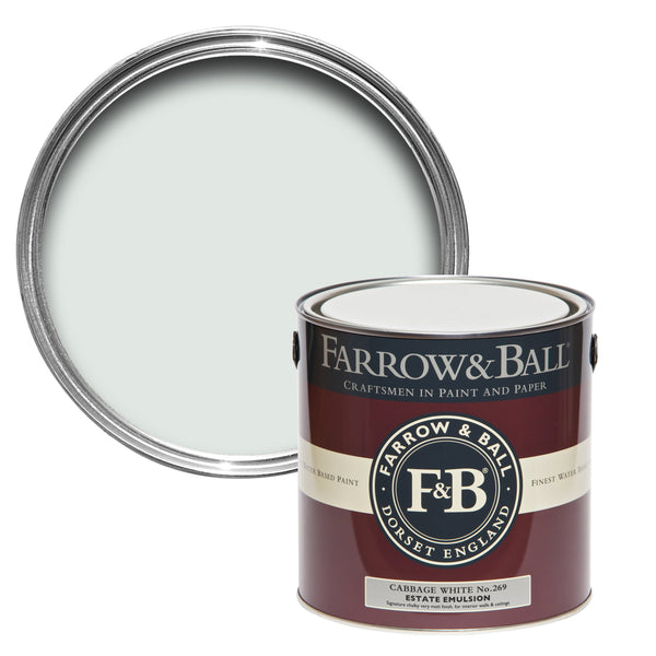 750ml Full Gloss Cabbage White No.269 Farrow & Ball Paint Colour