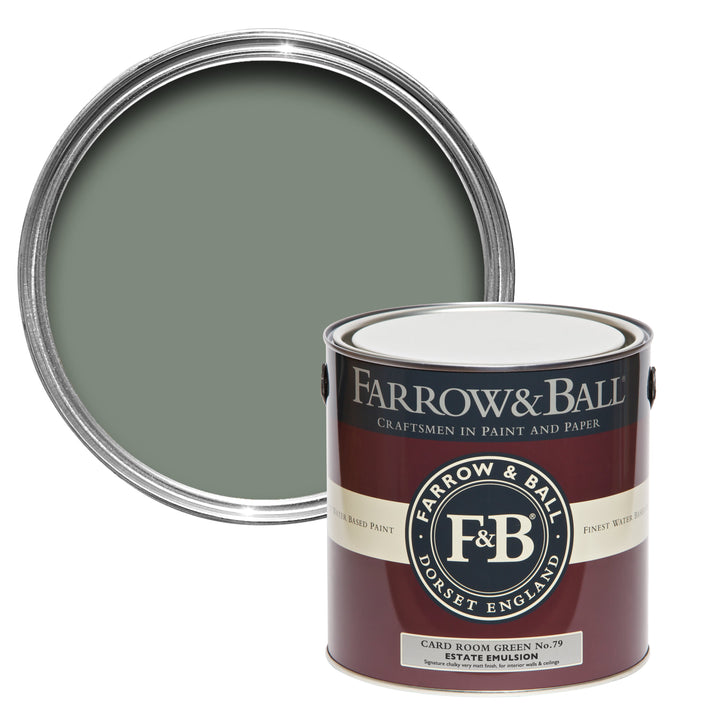 750ml Full Gloss Card Room Green No.79 Farrow & Ball Paint Colour
