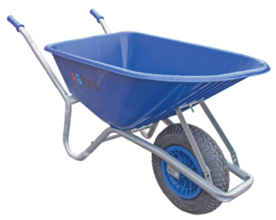 100L PVC Wheelbarrow - Blue