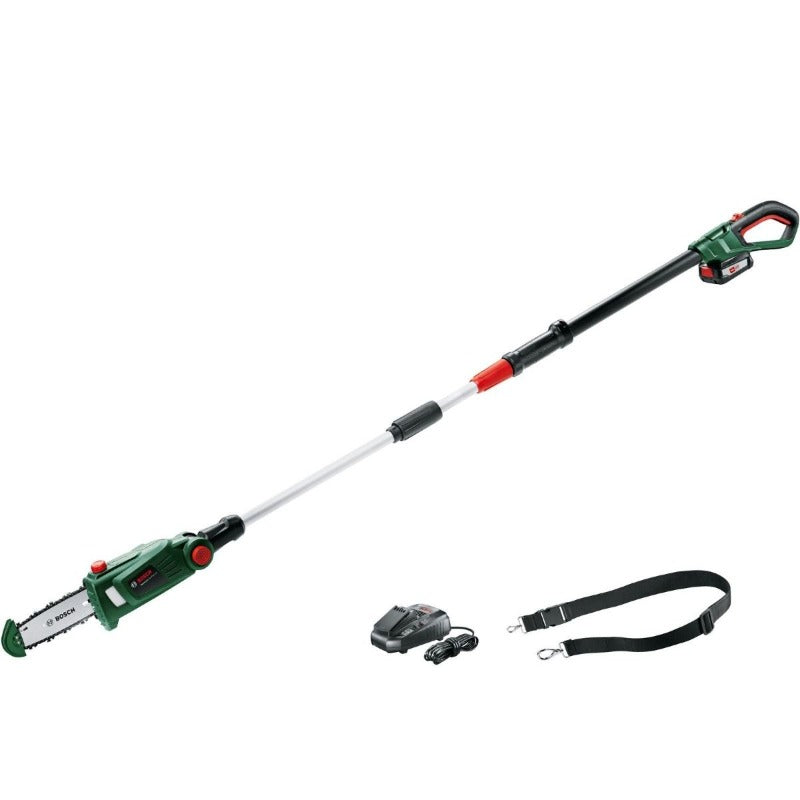 Bosch Universal Chain Pole 18v Long Reach Telescopic Chainsaw Tree Pruner 1 x 2.5Ah