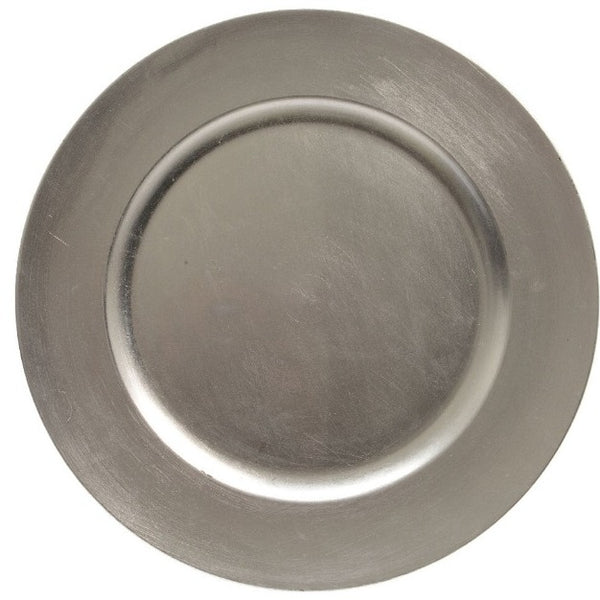 Christmas Charger Plate Silver