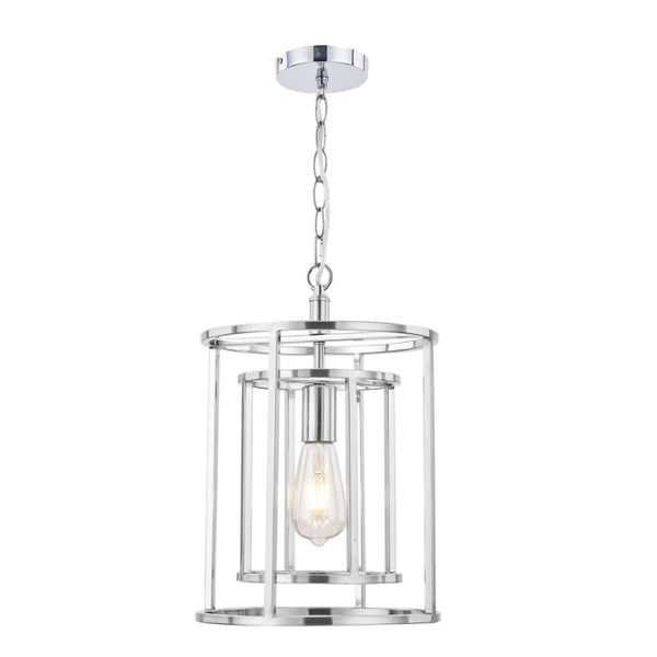 Chester 1 Light Pendant Satin Chrome