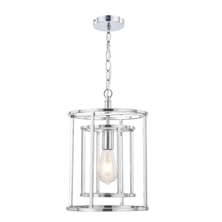 Chester 1 Light Pendant Satin Chrome