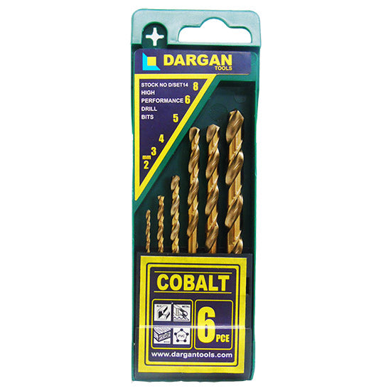 Dargan Tool Cobalt 6 Piece Drill Bit Set