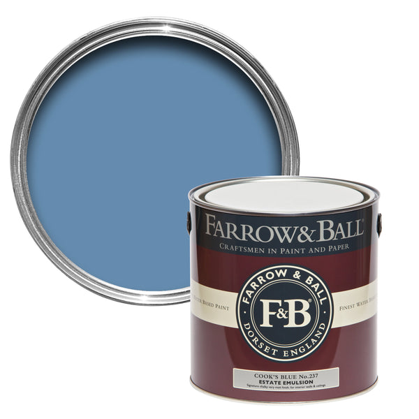 750ml Modern Eggshell Cook's Blue No.237 Farrow & Ball Paint Colour