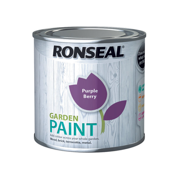Ronseal Garden Paint 250ml Purple Berry