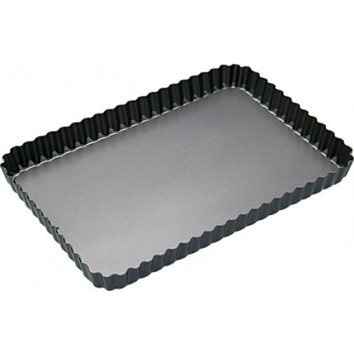 MasterClass 31cm x 21cm Loose Base Fluted Rectangular Flan Tin