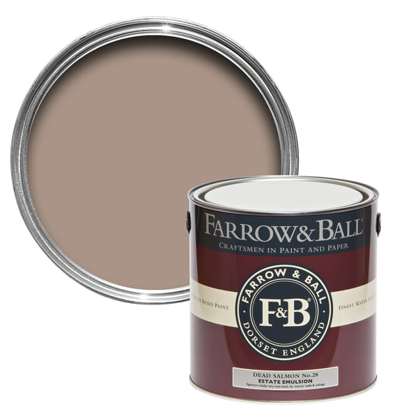 750ml Modern Eggshell Dead Salmon No.28 Farrow & Ball Paint Colour