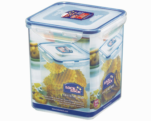 Lock & Lock 2.6Ltr Square Food Container