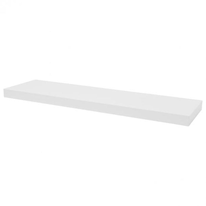 Duraline Floating Shelf XL4 Push Fix White Lacquered 38mm 80x23,5cm
