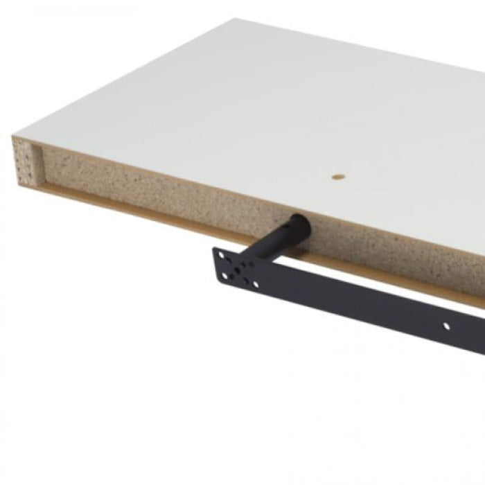Duraline Floating Shelf XL4 Push Fix White Lacquered 38mm 80x23,5cm