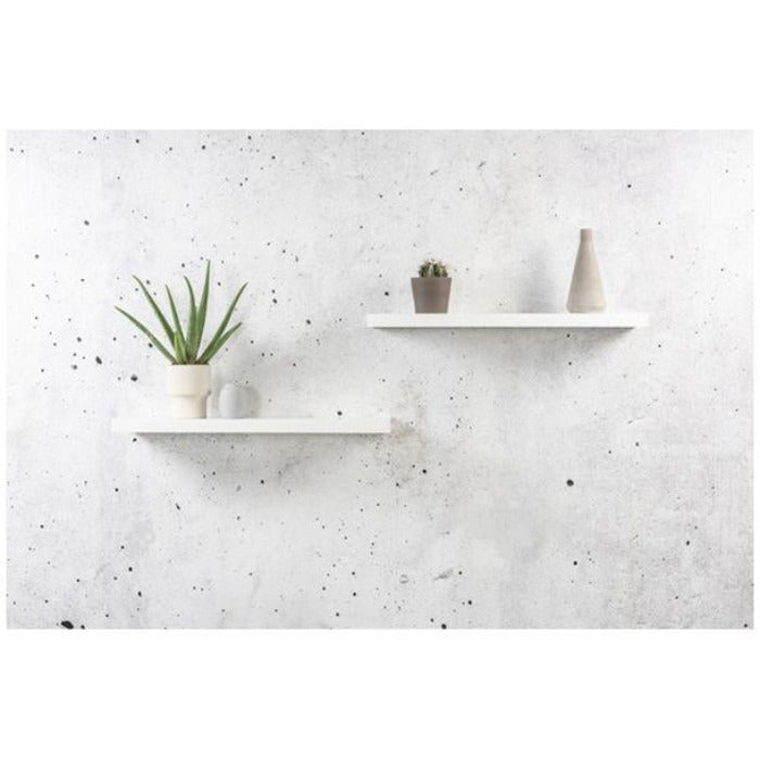 Duraline Floating Shelf XL4 Push Fix White Lacquered 38mm 80x23,5cm