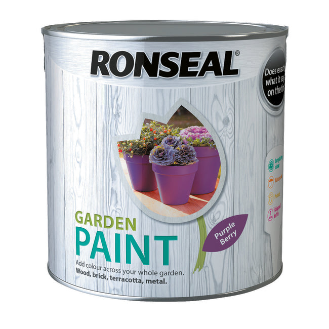 Ronseal Garden Paint 2.5L Purple Berry