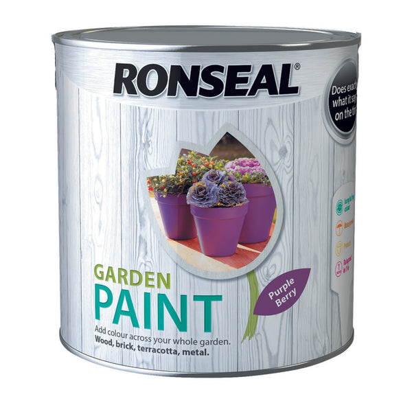 Ronseal Garden Paint 2.5L Purple Berry