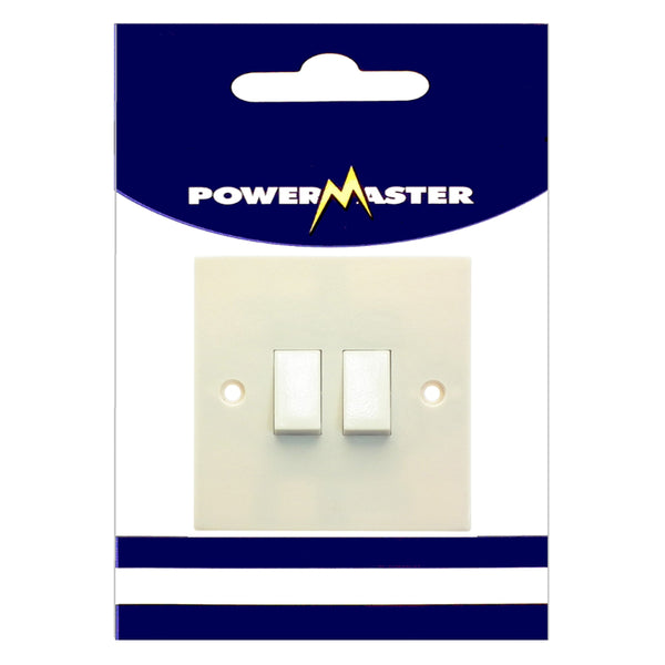 Powermaster Electrical 2 Gang 2 Way Switch