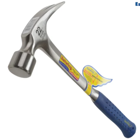 Estwing Straight Claw Framing Hammer, Vinyl Grip