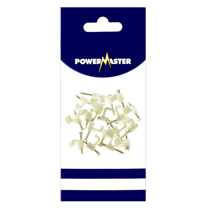 Powermaster 20 Piece Bell Wire Cable Clips