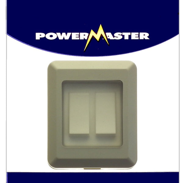 POWERMASTER ELECTRICAL 2 GANG OUTDOOR DAMP PROOF SWITCH IP55