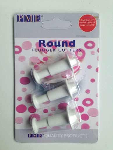 PME Round Plunger Cutter Set of 3