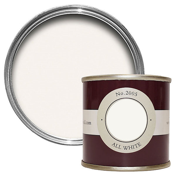100ml Sample Pot All White No.2005 Farrow & Ball Paint Colour
